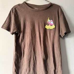 Kids Brown 'Happiness' Graphic Tee